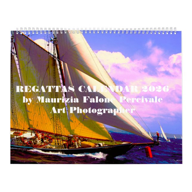 Regattas by Maurizia Falone Percivale Art Ph 2026 Calendar (Cover)