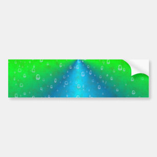 Regenbogen in Elefant Skin Lederoptik Bumper Sticker