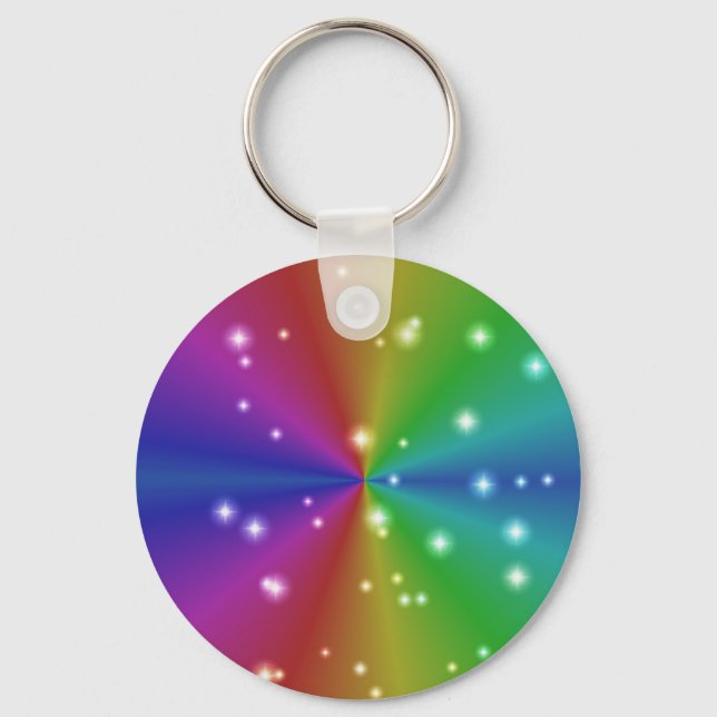 regenbogen mit sternchen key ring (Front)