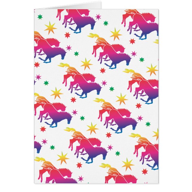 Regenbogen Pferde (Front)