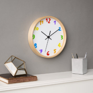 Regenbogen Wanduhr Clock