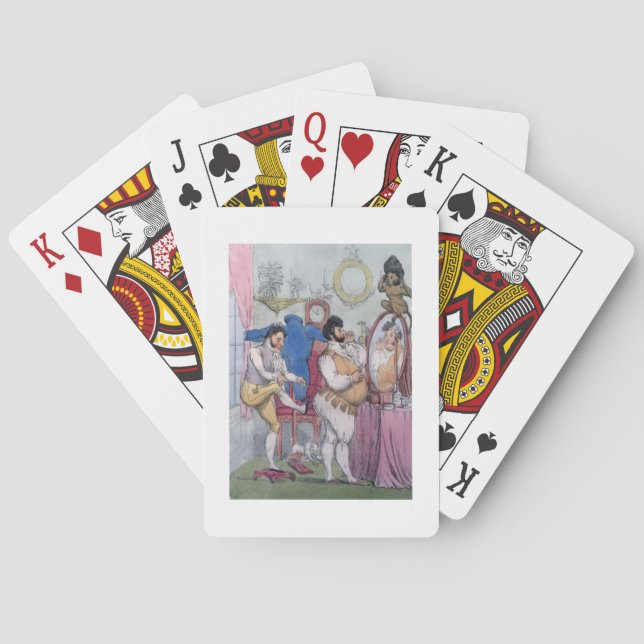 Regency a la Mode, 1812 (colored etching) Playing Cards (Back)