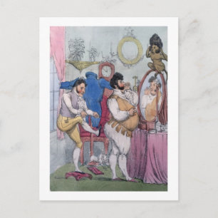 Regency a la Mode, 1812 (coloured etching) Postcard