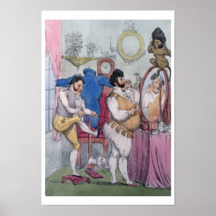Regency a la Mode, 1812 (coloured etching) Poster