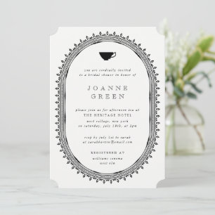 Regency Afternoon Tea Bridal/Wedding Shower Invitation