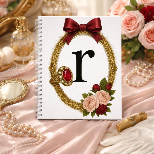 Regency Art Letter R Luxury Monogram Journal (Creator Uploaded)