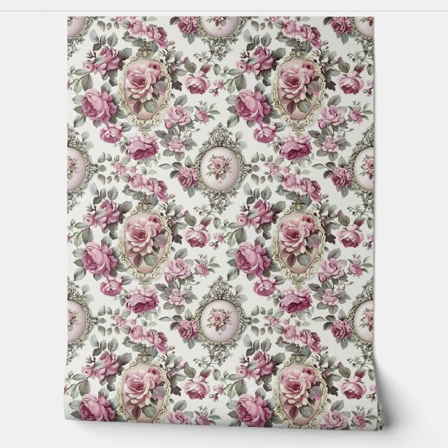  Regency Era Victorian England Pattern  Wallpaper (Unrolling)
