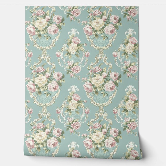 Regency Era Victorian England Pattern  Wallpaper (Unrolling)