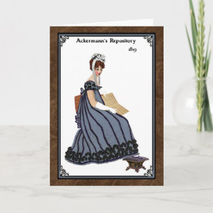 Regency Fashion 1819 greeting card