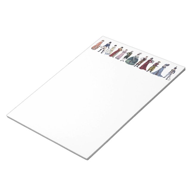 Regency Fashion Historical Costume - Lg Notepad #2 (Angled)