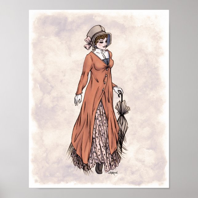 Regency Fashion - Lady #2 - 11x14 Art Print (Front)