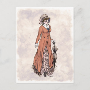 Regency Fashion - Lady #2 - Postcard