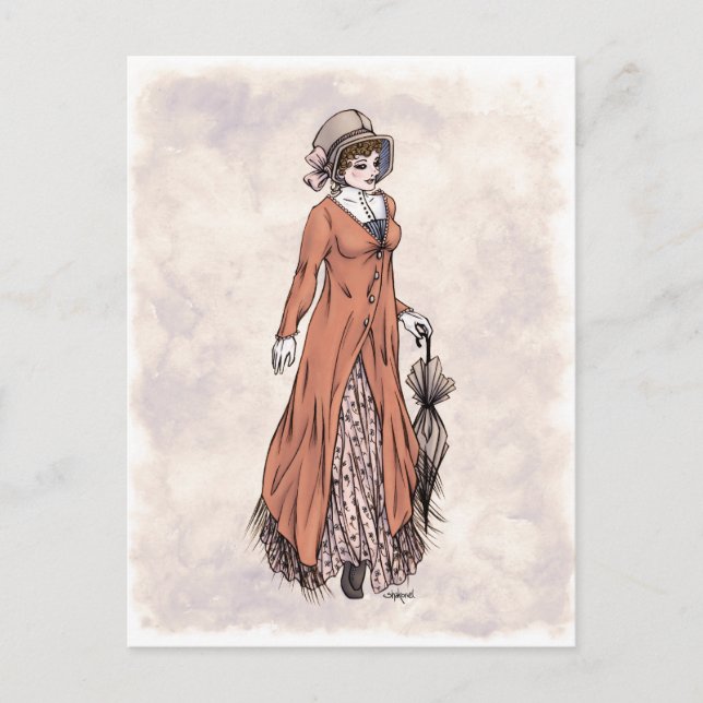 Regency Fashion - Lady #2 - Postcard (Front)