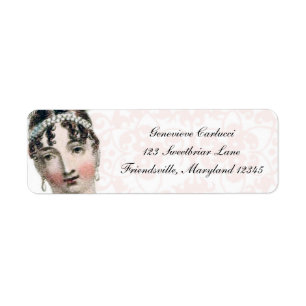 Regency Fashion Plate Custom Return Address Labels