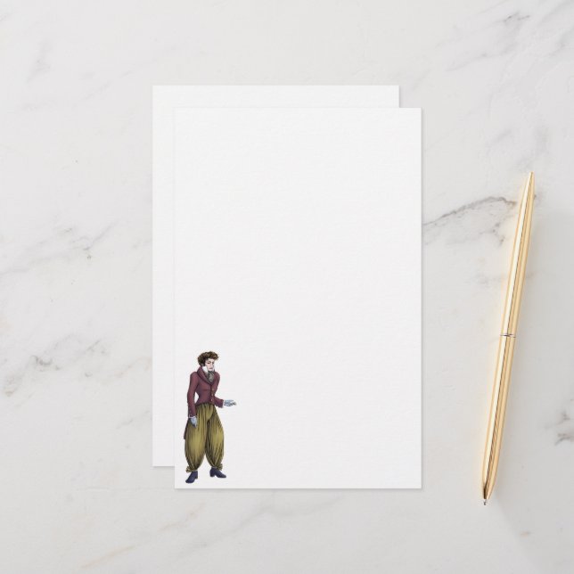 Regency Fashion Stationery - Gentleman #6 (Front/Back In Situ)