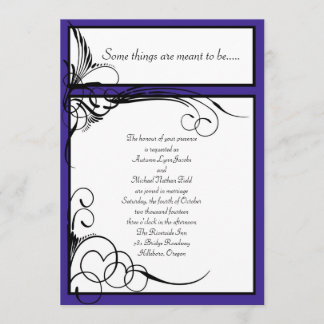 Regency Floral Wedding Invitations