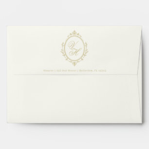 Regency Garden Vintage Classic Romantic Wedding  Envelope
