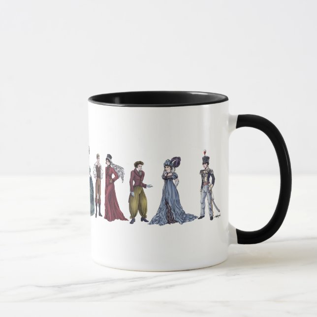 Regency Historical Fashion Jane Austen Mug (Right)