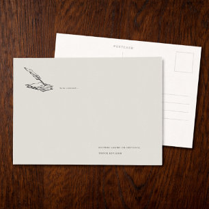 Regency Inspired Dark Academia Epistolary Postcard