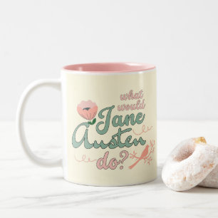 Regency Jane Austen Romantic Two-Tone Coffee Mug