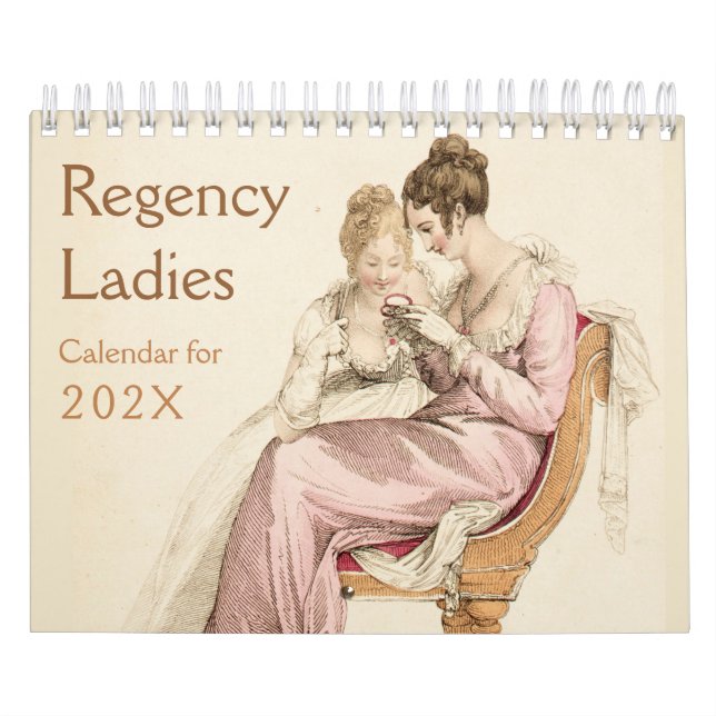 Regency Ladies Vintage Jane Austen Fans Calendar (Cover)