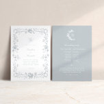 Regency Monogram Wedding Program<br><div class="desc">This Regency Monogram Wedding Program from the Victoria Collection features hand-drawn,  renaissance style florals beautifully framing the wedding details in a classic,  elegant font style. This timeless design is sure to make a lasting impression on your guests!</div>