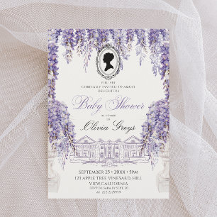 Regency Society Florals Baby Shower Invitation