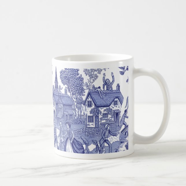 Regency Undead Blue Willow - Mug (Right)
