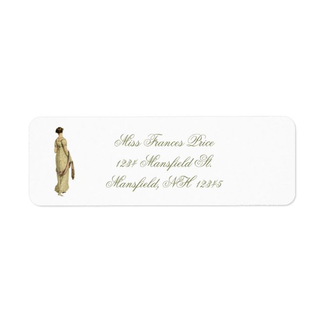 Regency Woan Address Label Return Address Label (Front)