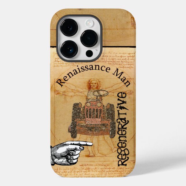 Regenerative Renaissance Man Steampunk Inspired Case-Mate iPhone Case (Back)