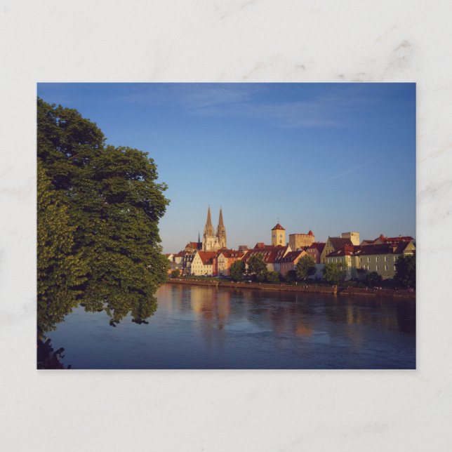 Regensburg am Abend Postcard (Front)