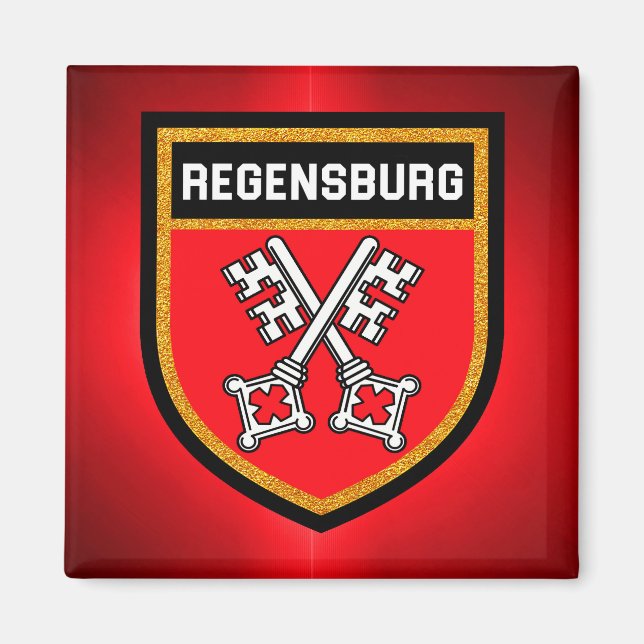 Regensburg Flag Magnet (Front)