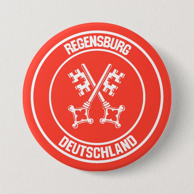 Regensburg Round Emblem 7.5 Cm Round Badge (Front)