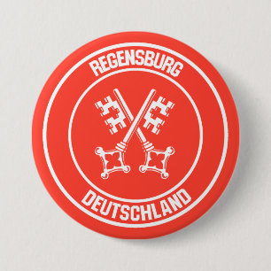 Regensburg Round Emblem 7.5 Cm Round Badge