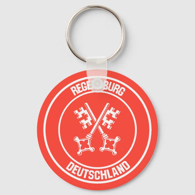 Regensburg Round Emblem Key Ring (Front)