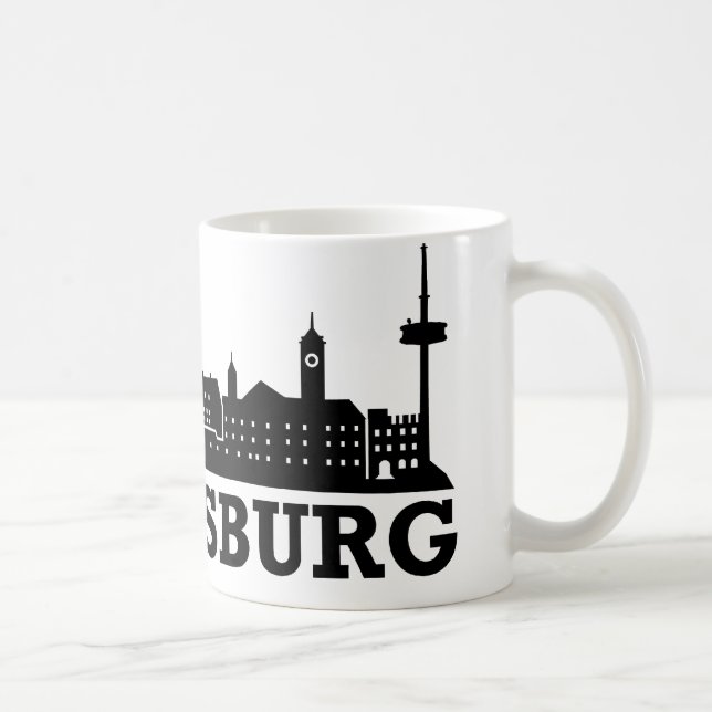 Regensburg Skyline Coffee Mug (Right)