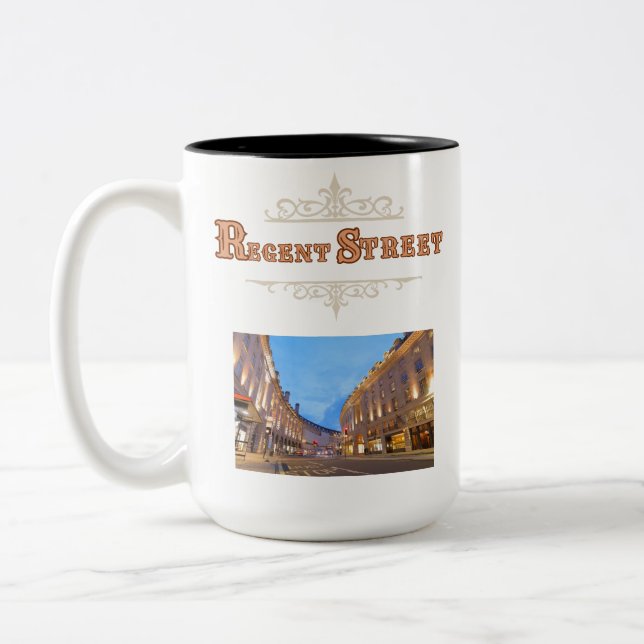 Regent Street 15 oz. Two Tone Mug (Left)