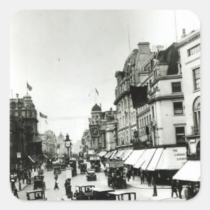Regent Street, 1910s Square Sticker