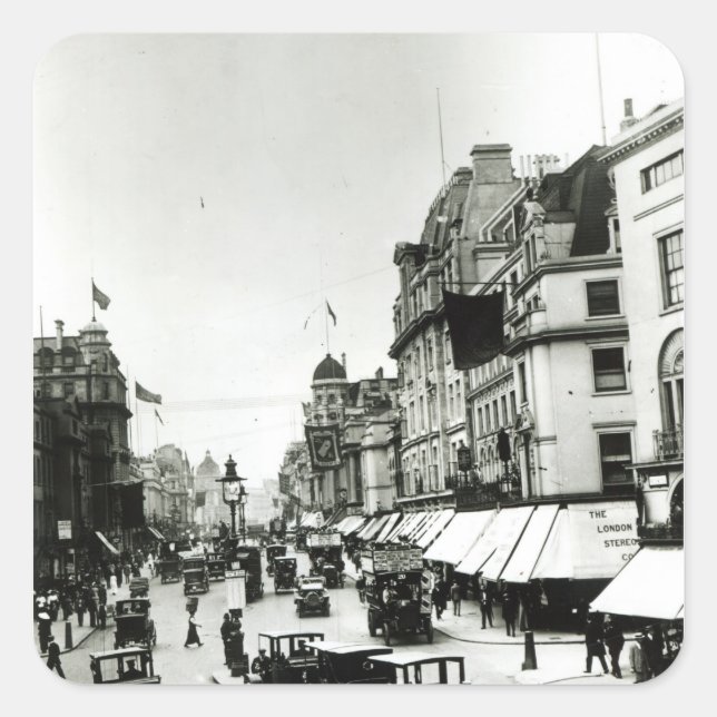 Regent Street, 1910s Square Sticker (Front)