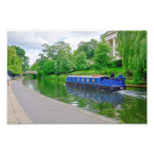 Regent's Canal barge, London Print