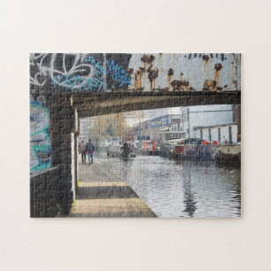 Regent's Canal Bridge London United Kingdom UK Jigsaw Puzzle