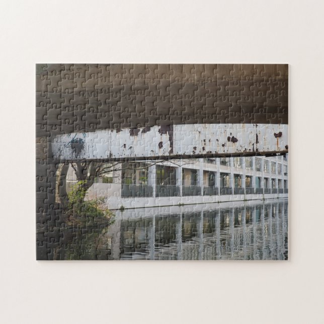 Regent's Canal Bridge London United Kingdom UK Jigsaw Puzzle (Horizontal)