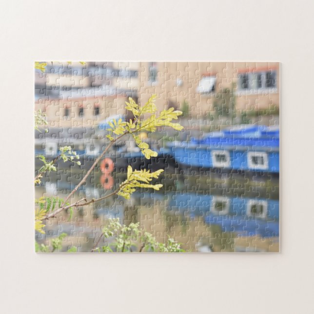 Regent's Canal Reflection Islington London England Jigsaw Puzzle (Horizontal)