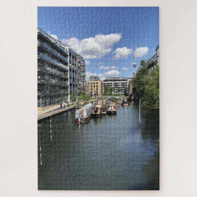 Regent's Canal Reflection London England UK Jigsaw Puzzle (Vertical)