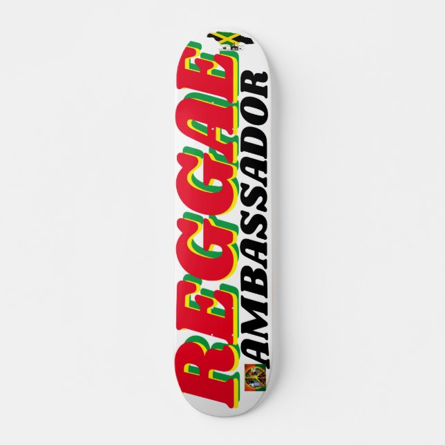 REGGAE AMBASSADOR 7 3/4" Skateboard Deck (Front)