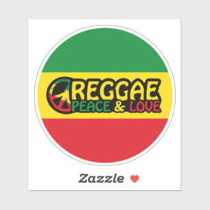 Reggae art with positive words Peace and Love