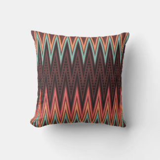 Reggae Bass Zig Zag Pattern Pillow Cushion