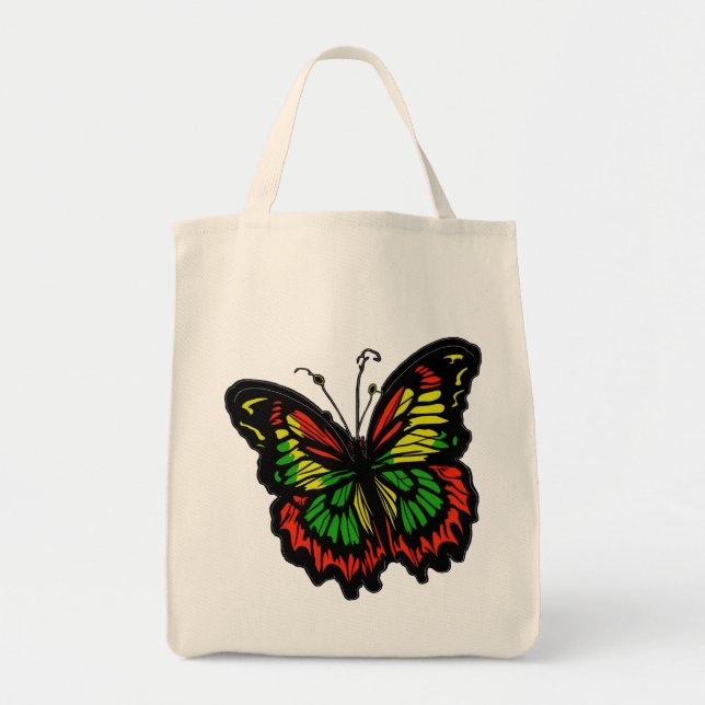 Reggae Butterfly Tote Bag (Front)
