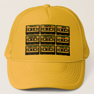 Reggae Cassette Tape Trucker Hat