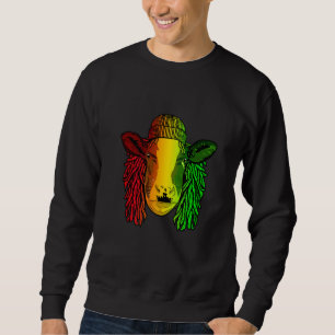 Reggae Cool Cow Beef Dreads Dreadlocks Ox Rasta Sweatshirt